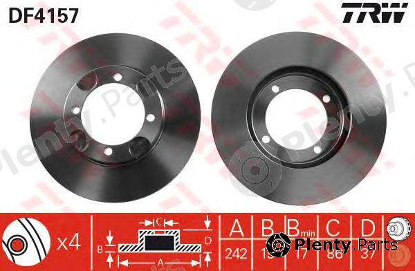  TRW part DF4157 Brake Disc