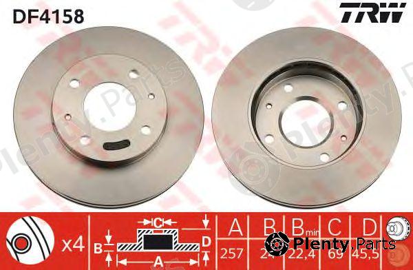  TRW part DF4158 Brake Disc
