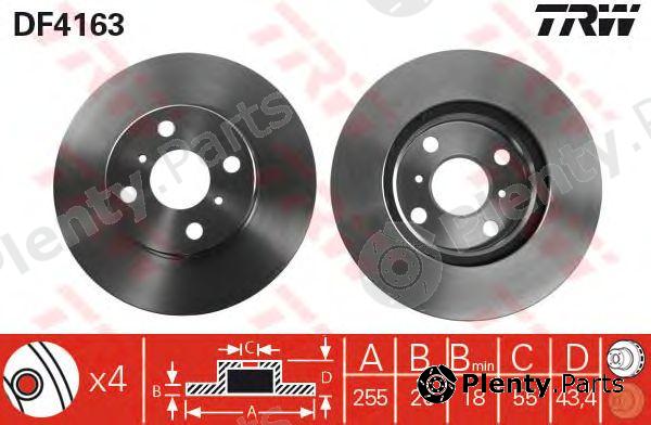  TRW part DF4163 Brake Disc