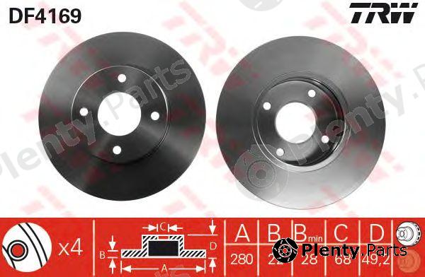  TRW part DF4169 Brake Disc