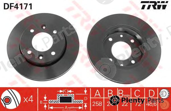  TRW part DF4171 Brake Disc