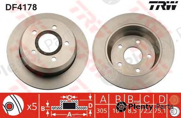  TRW part DF4178 Brake Disc
