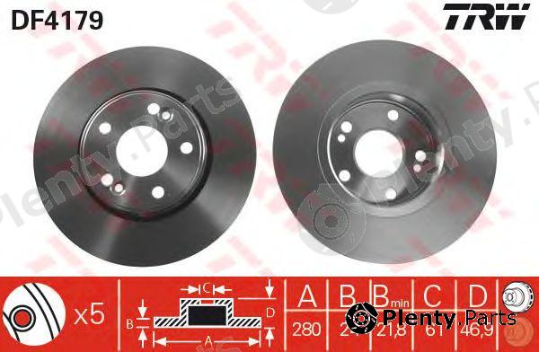  TRW part DF4179 Brake Disc