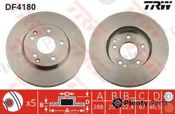  TRW part DF4180 Brake Disc