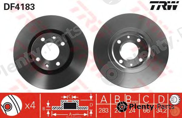  TRW part DF4183 Brake Disc