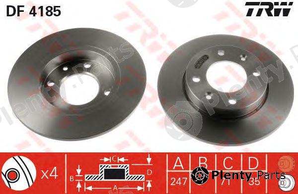  TRW part DF4185 Brake Disc
