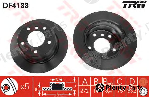  TRW part DF4188 Brake Disc