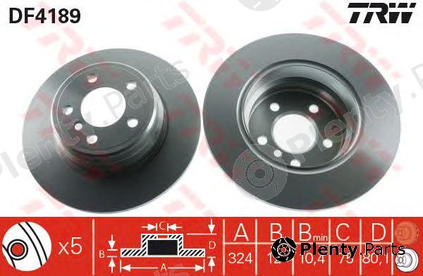  TRW part DF4189 Brake Disc