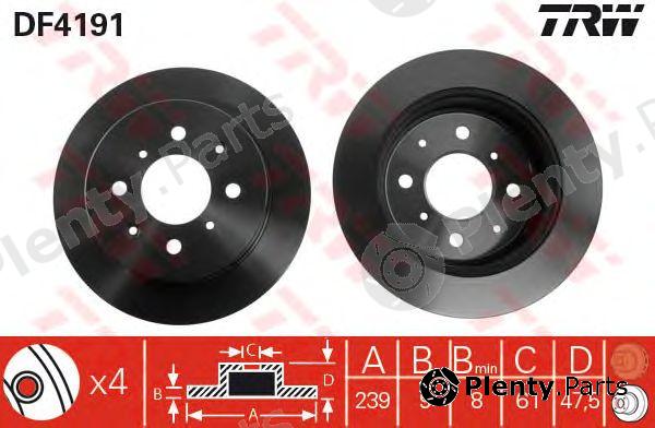  TRW part DF4191 Brake Disc
