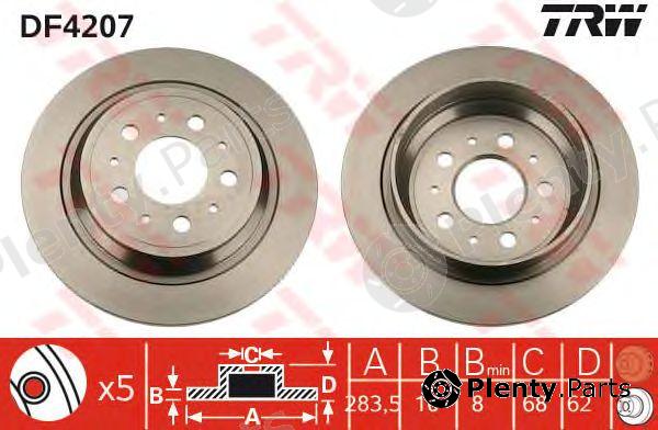  TRW part DF4207 Brake Disc
