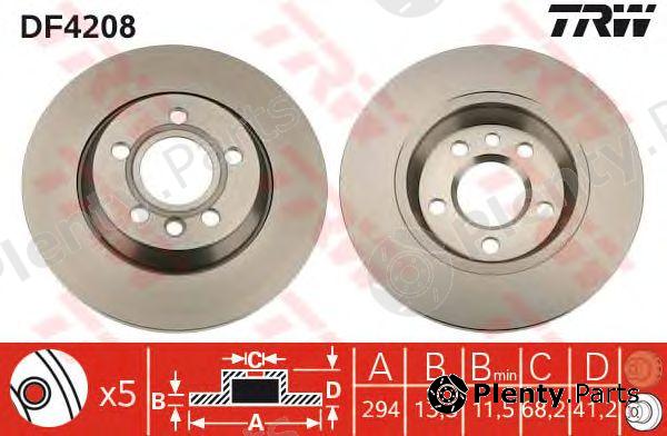  TRW part DF4208 Brake Disc