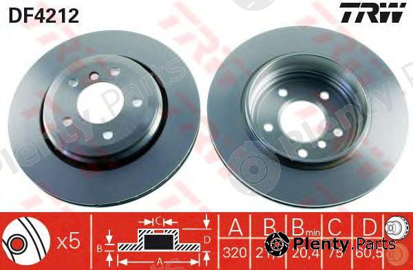  TRW part DF4212 Brake Disc