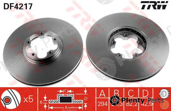  TRW part DF4217 Brake Disc
