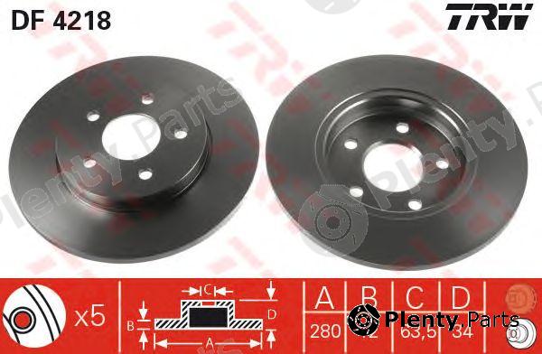  TRW part DF4218 Brake Disc