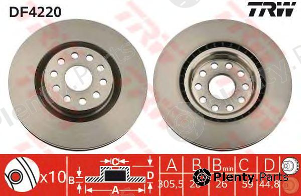  TRW part DF4220 Brake Disc