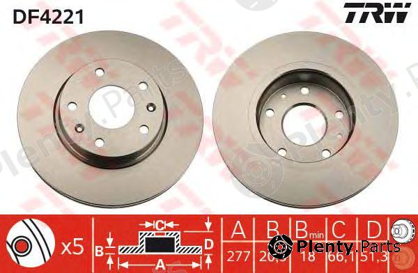  TRW part DF4221 Brake Disc