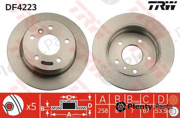  TRW part DF4223 Brake Disc