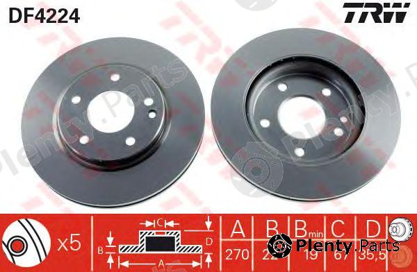  TRW part DF4224 Brake Disc
