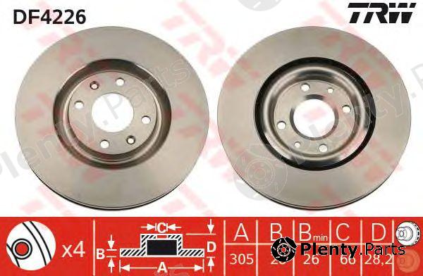  TRW part DF4226 Brake Disc