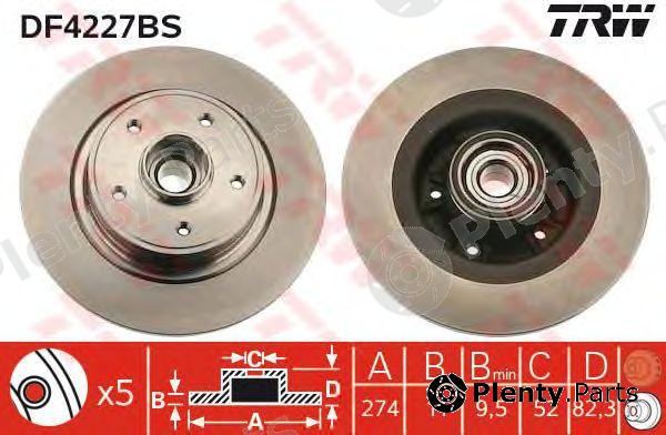  TRW part DF4227BS Brake Disc