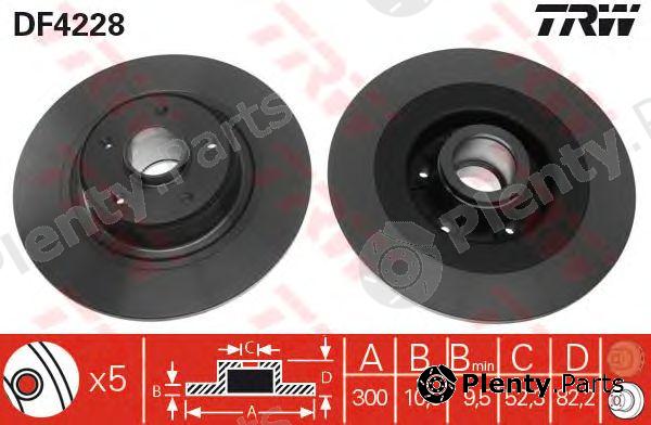  TRW part DF4228 Brake Disc
