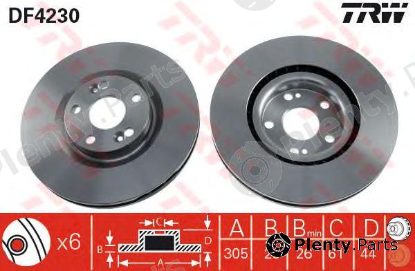  TRW part DF4230 Brake Disc