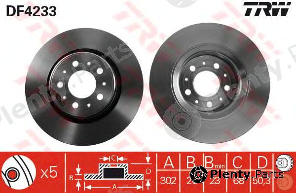  TRW part DF4233 Brake Disc