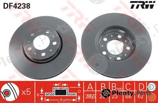  TRW part DF4238 Brake Disc