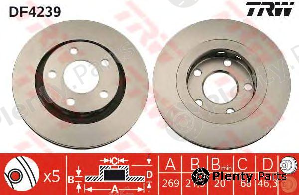  TRW part DF4239 Brake Disc