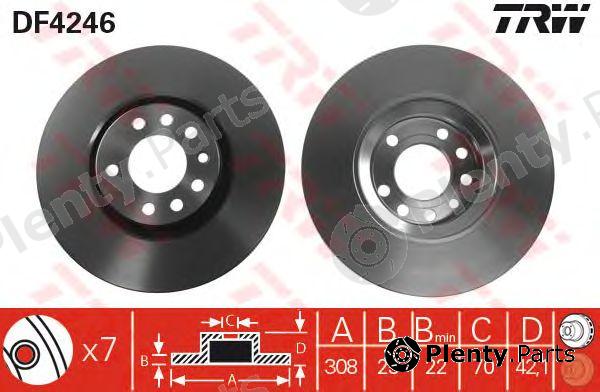  TRW part DF4246 Brake Disc