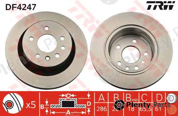  TRW part DF4247 Brake Disc