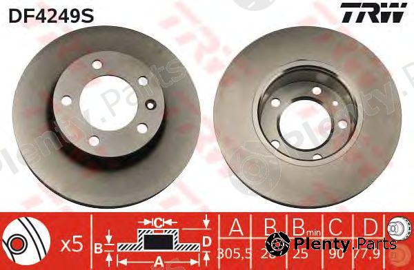  TRW part DF4249S Brake Disc