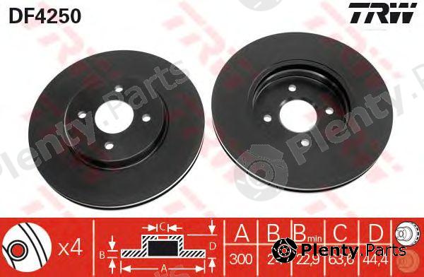  TRW part DF4250 Brake Disc