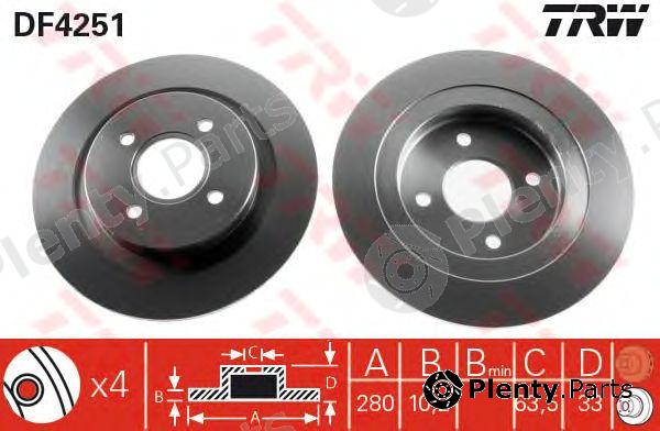  TRW part DF4251 Brake Disc