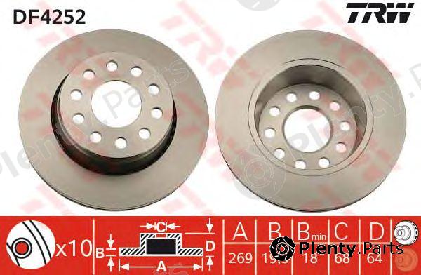  TRW part DF4252 Brake Disc