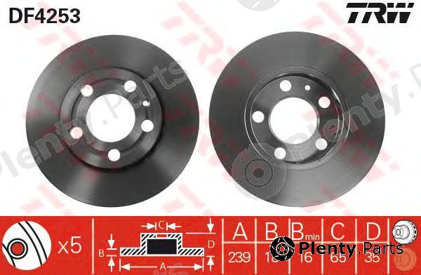  TRW part DF4253 Brake Disc