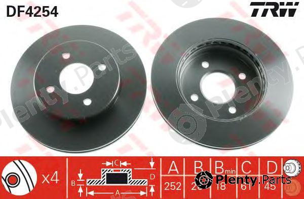  TRW part DF4254 Brake Disc