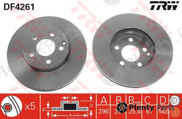  TRW part DF4261 Brake Disc