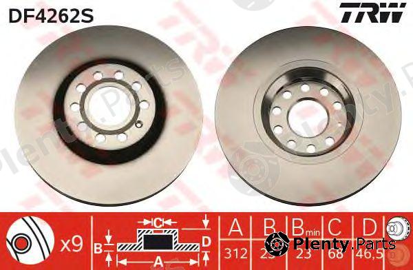  TRW part DF4262S Brake Disc