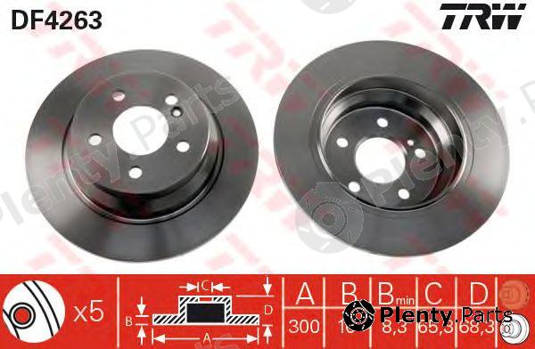  TRW part DF4263 Brake Disc