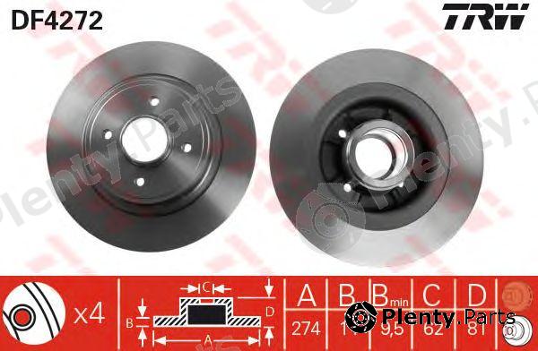  TRW part DF4272 Brake Disc