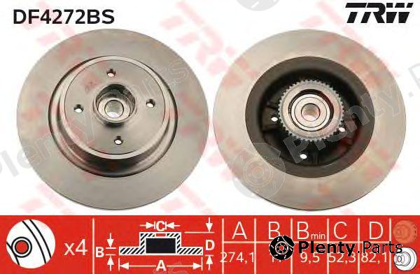  TRW part DF4272BS Brake Disc