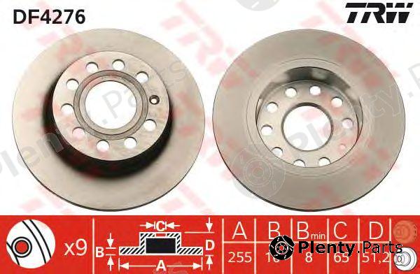  TRW part DF4276 Brake Disc