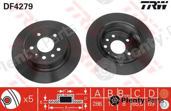  TRW part DF4279 Brake Disc