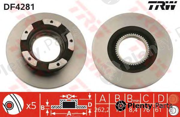  TRW part DF4281 Brake Disc