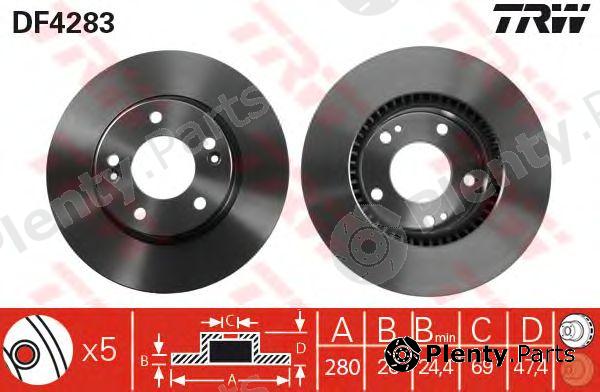  TRW part DF4283 Brake Disc