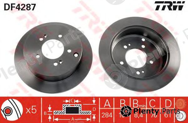  TRW part DF4287 Brake Disc