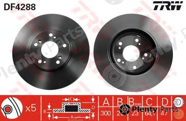  TRW part DF4288 Brake Disc