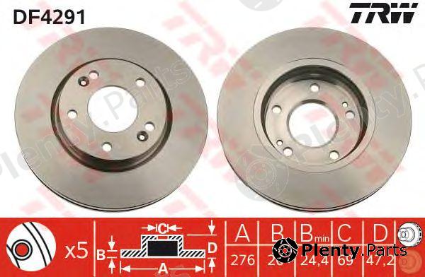  TRW part DF4291 Brake Disc