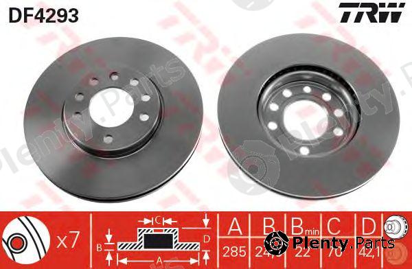  TRW part DF4293 Brake Disc